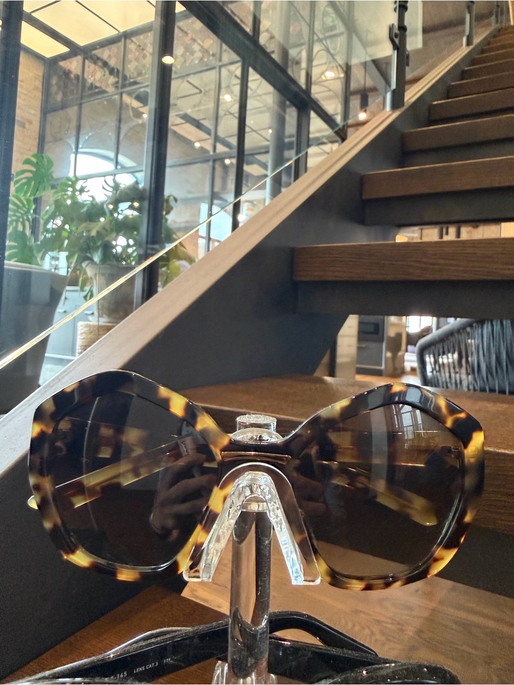Prada Tortoiseshell Oversized Jackie-O Sunglasses